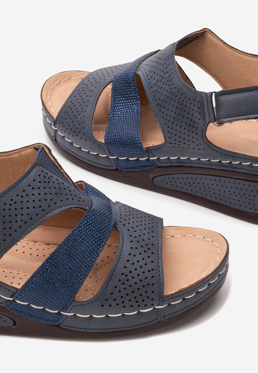 Sandali con suola ortopedica Brenita blu scuro