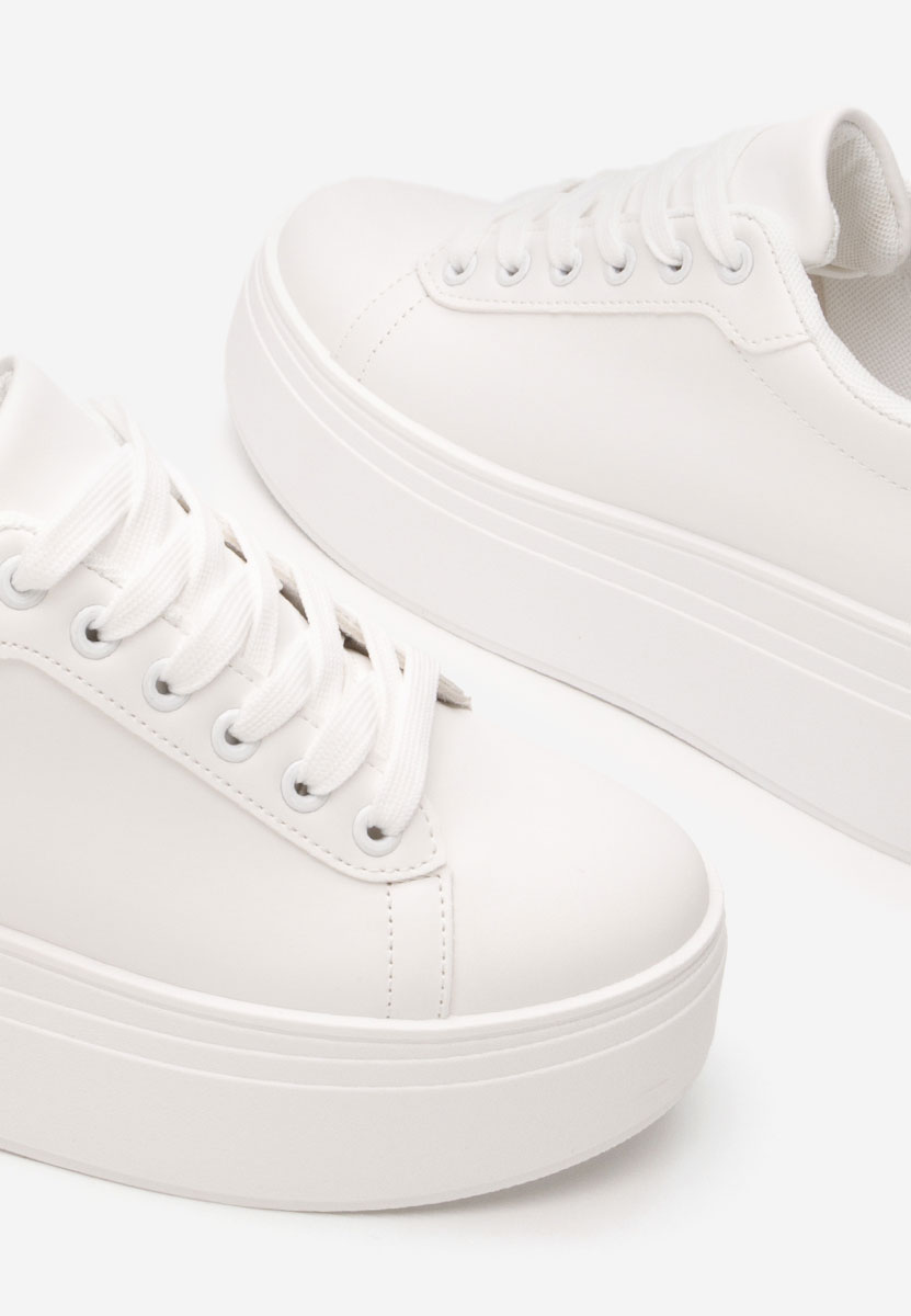 Sneakers con plateau Albea bianchi