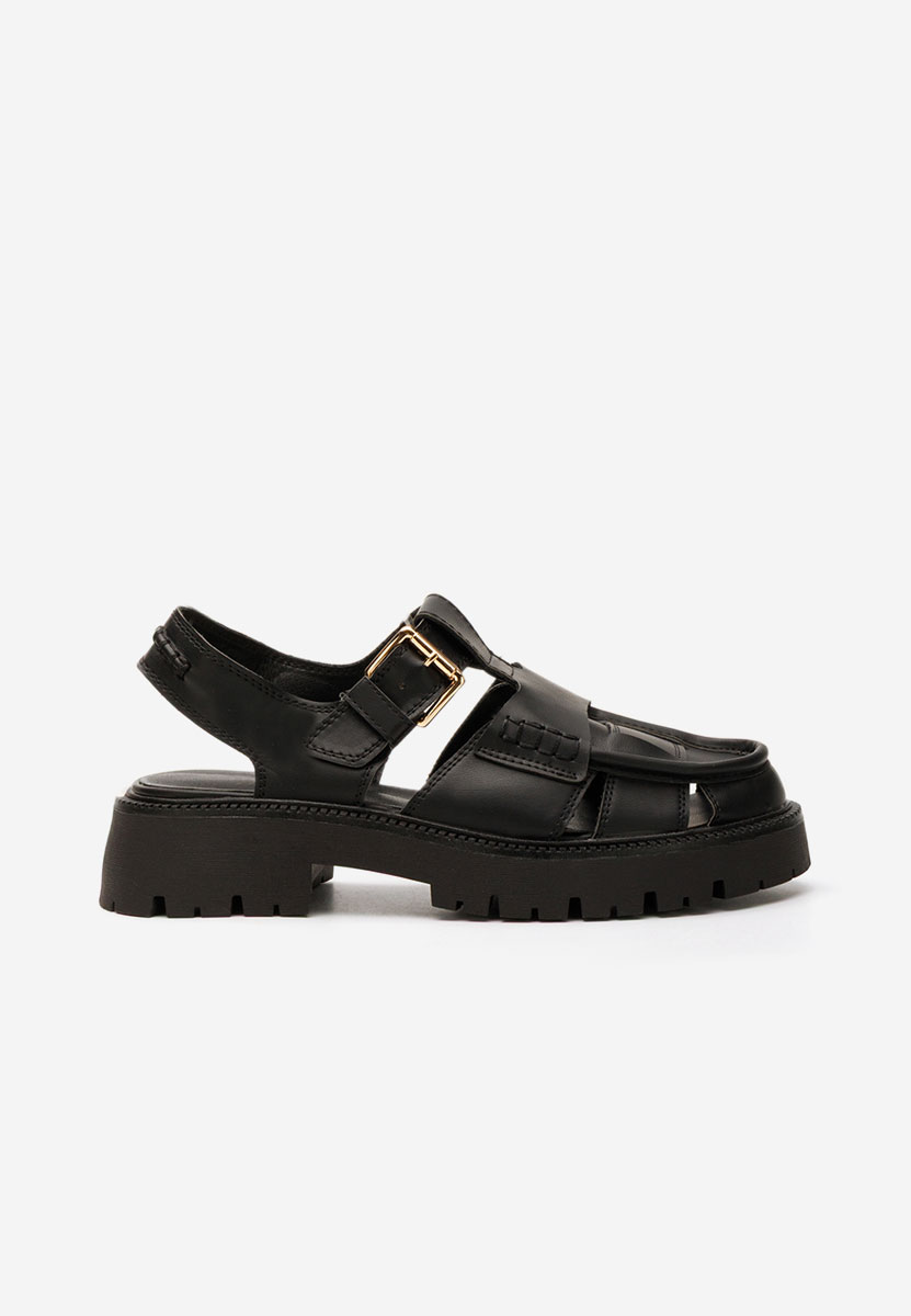 Sandali con plateau Sadye nero