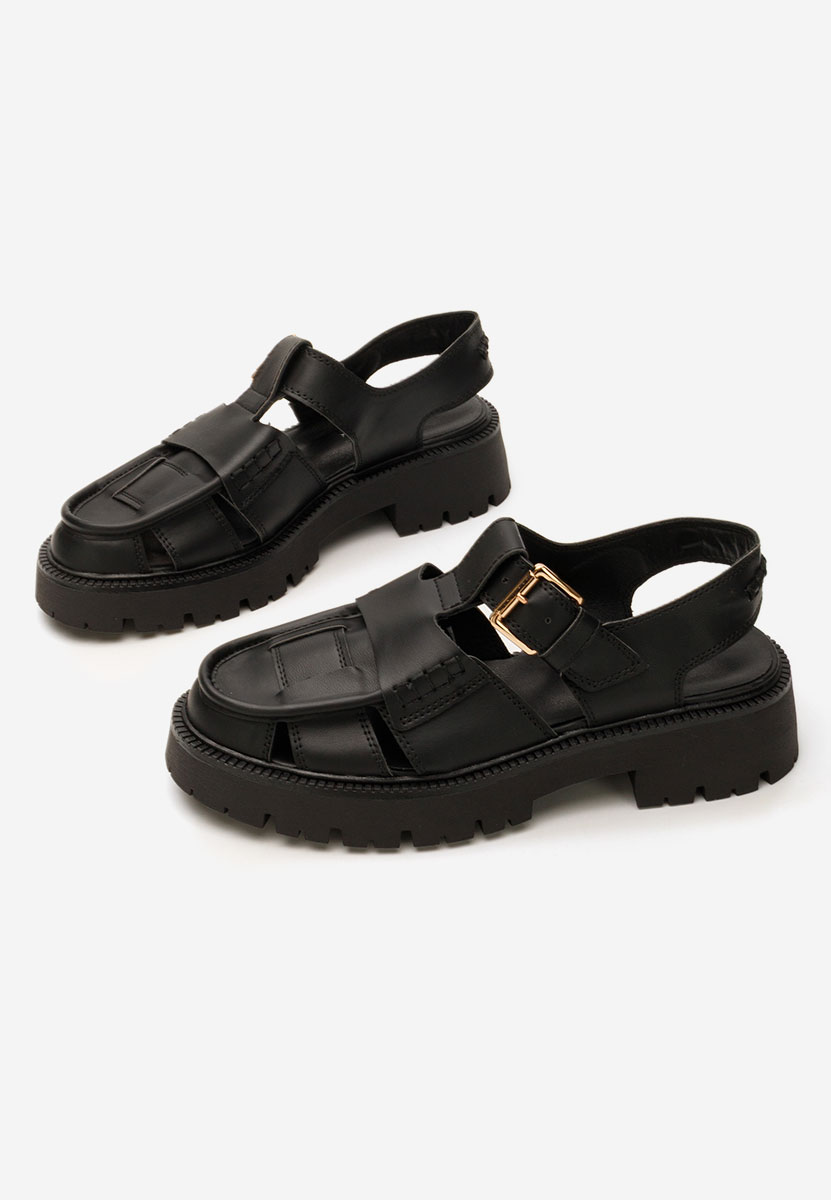 Sandali con plateau Sadye nero