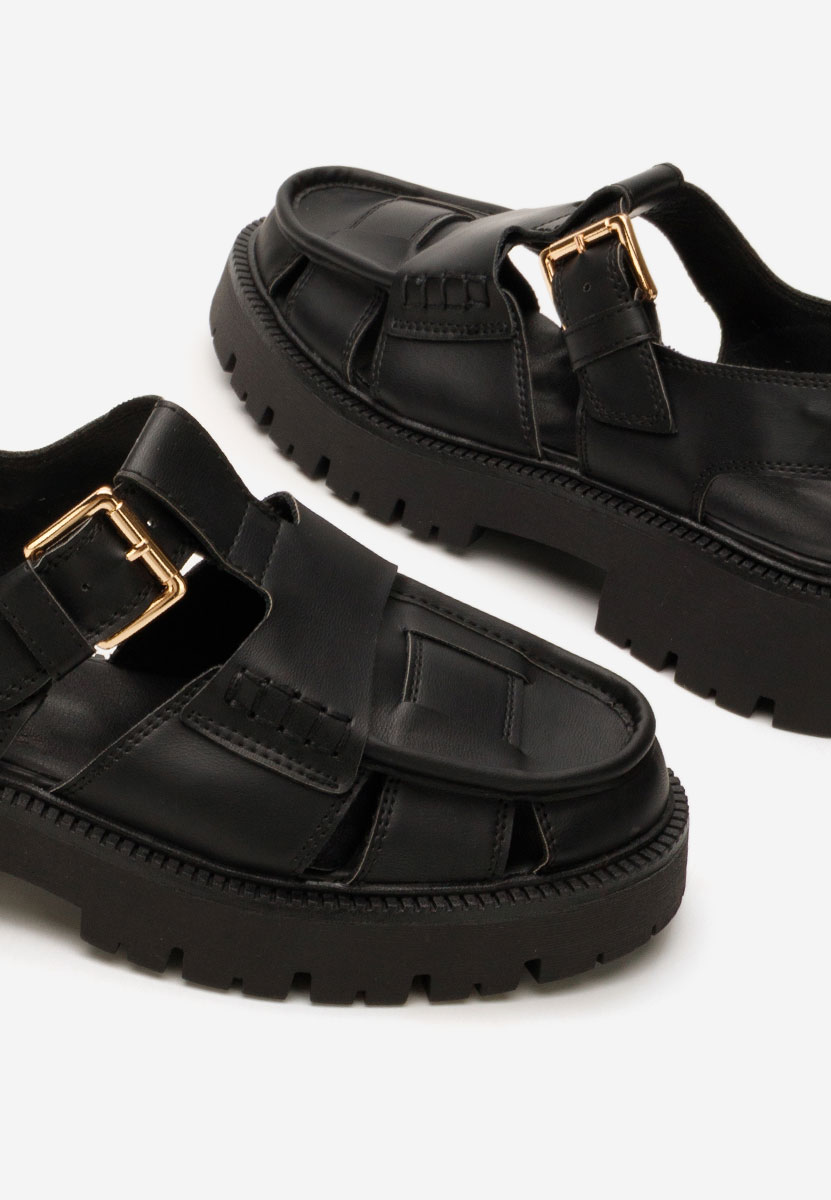Sandali con plateau Sadye nero