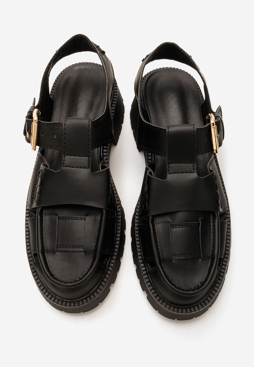 Sandali con plateau Sadye nero
