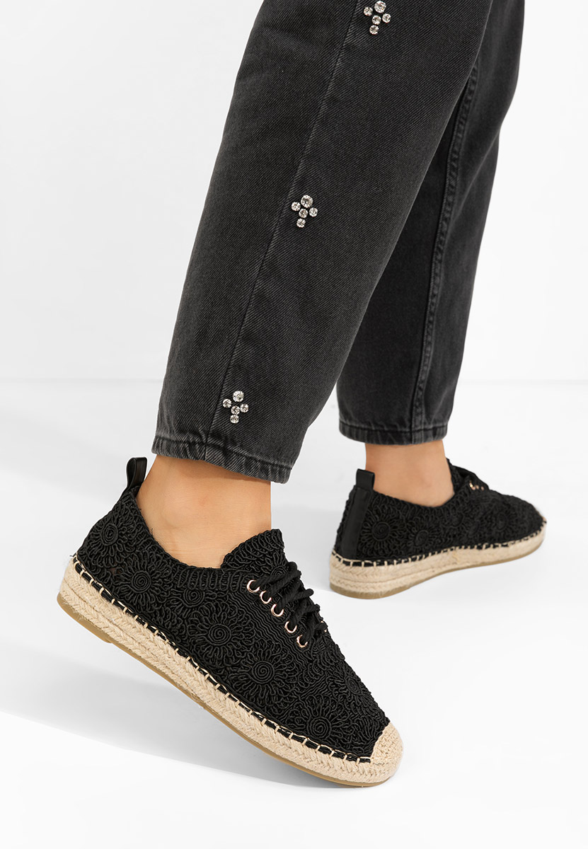 Espadrillas donna Klarysa nero