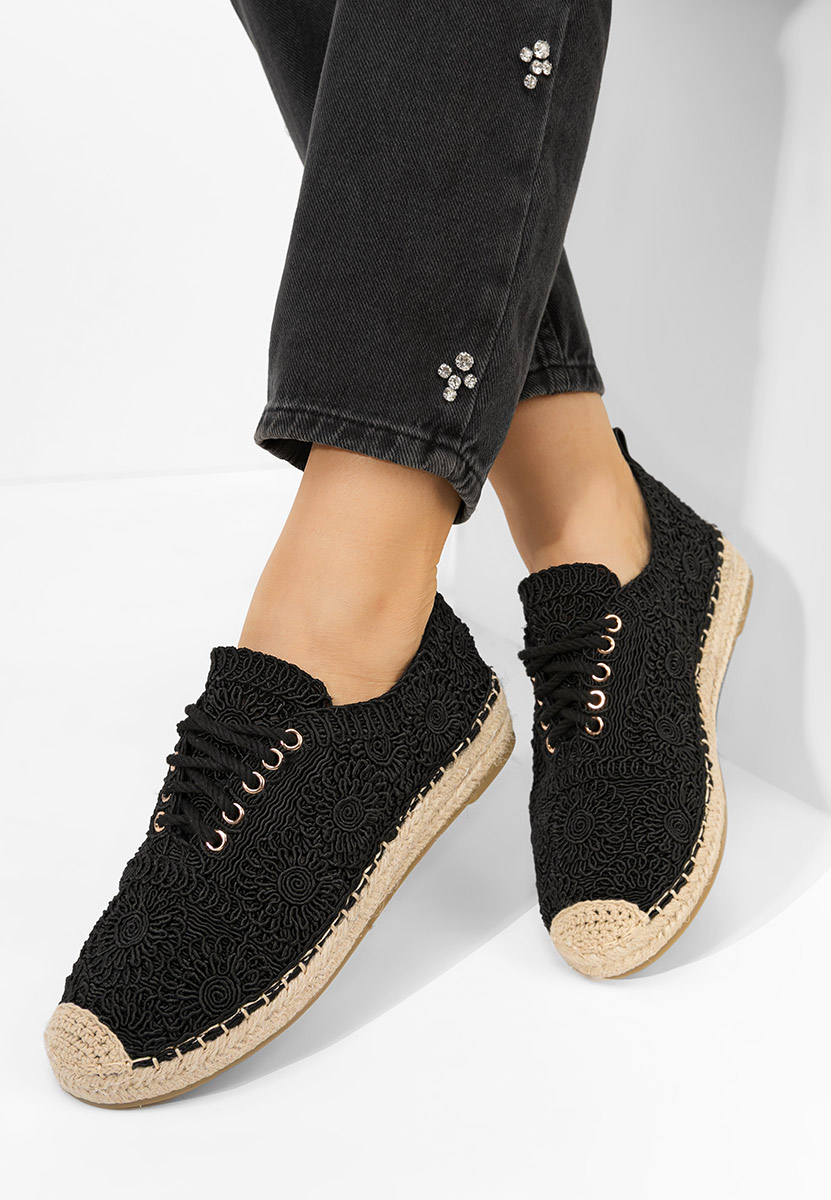 Espadrillas donna Klarysa nero