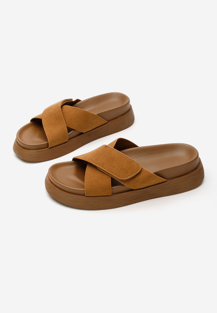 Ciabatte donna Cristela camel