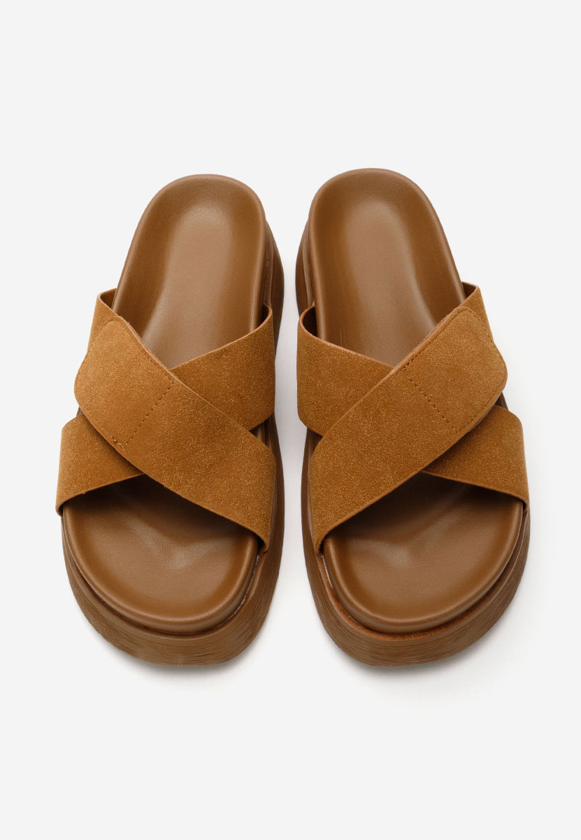 Ciabatte donna Cristela camel
