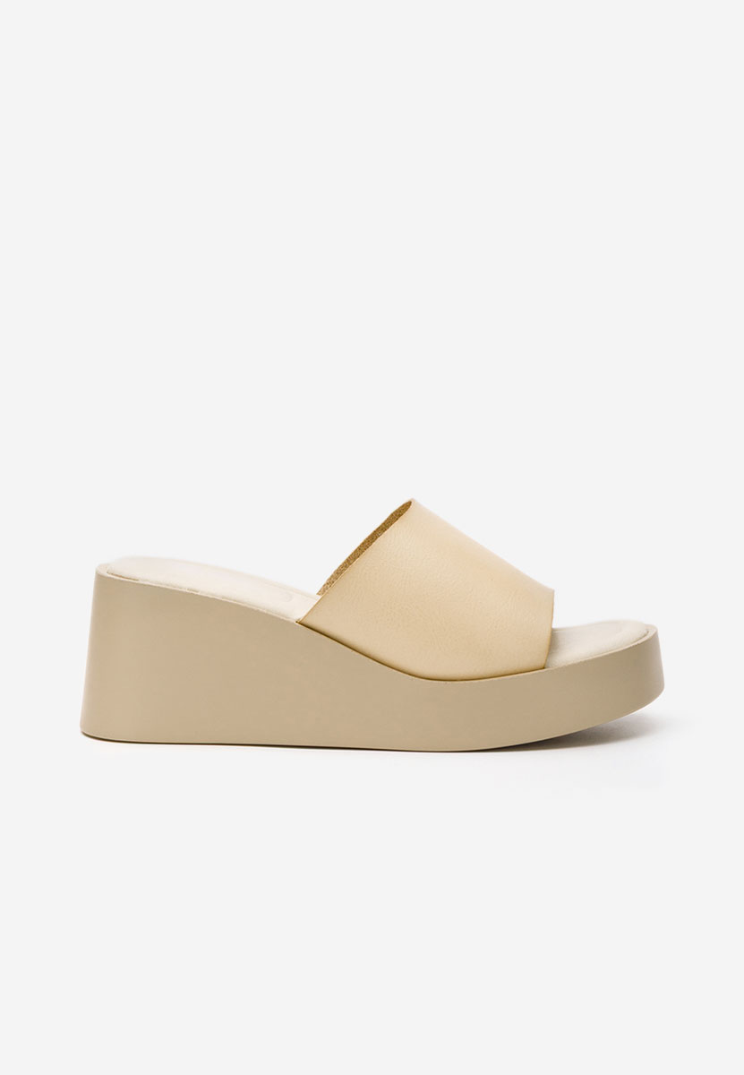 Ciabatte platform Kamilya beige