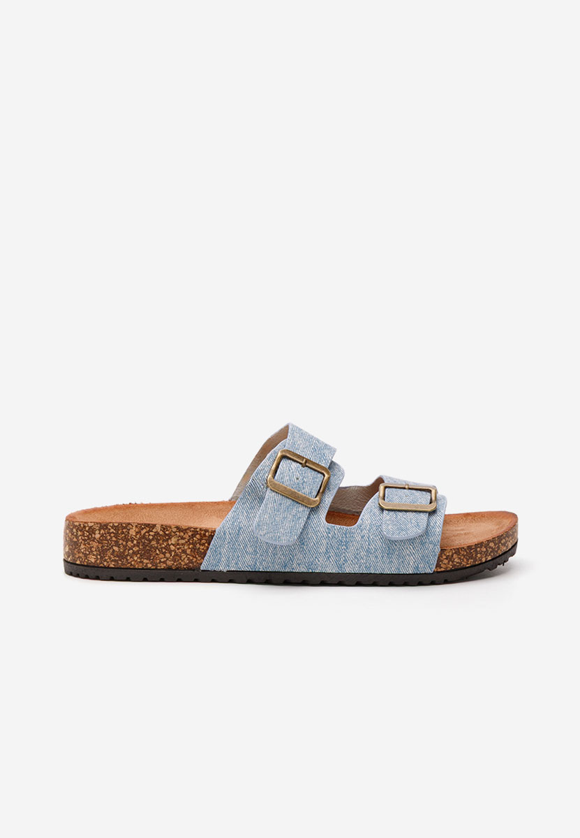 Ciabatte donna estive Janeti azzurro