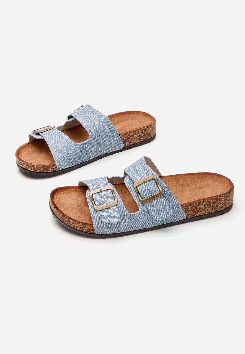 Ciabatte donna estive Janeti azzurro