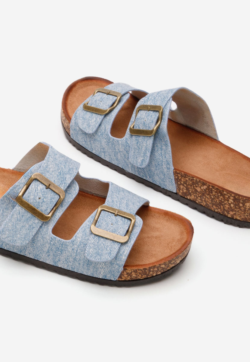 Ciabatte donna estive Janeti azzurro