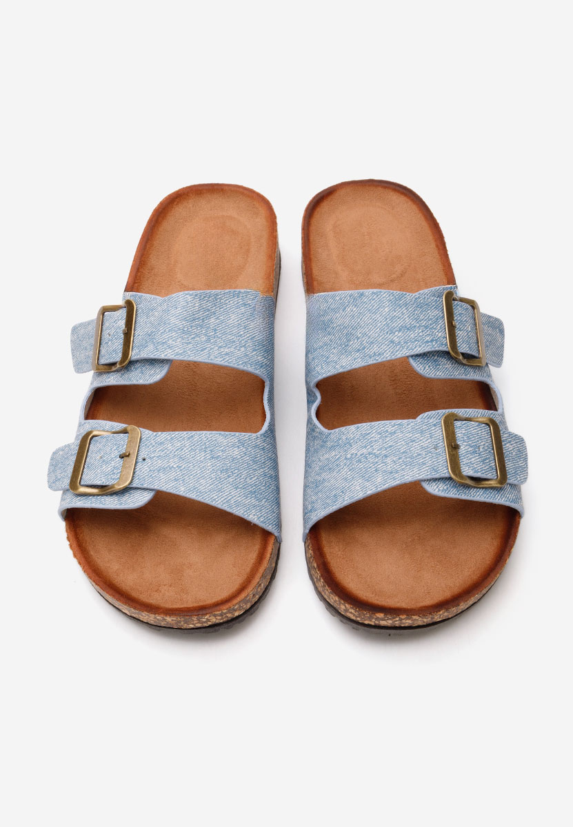 Ciabatte donna estive Janeti azzurro