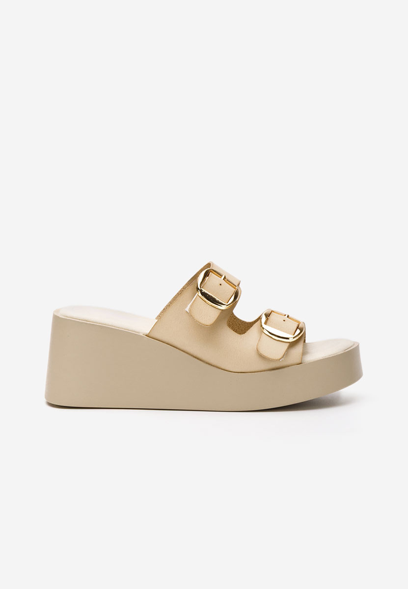 Ciabatte platform Petricia beige