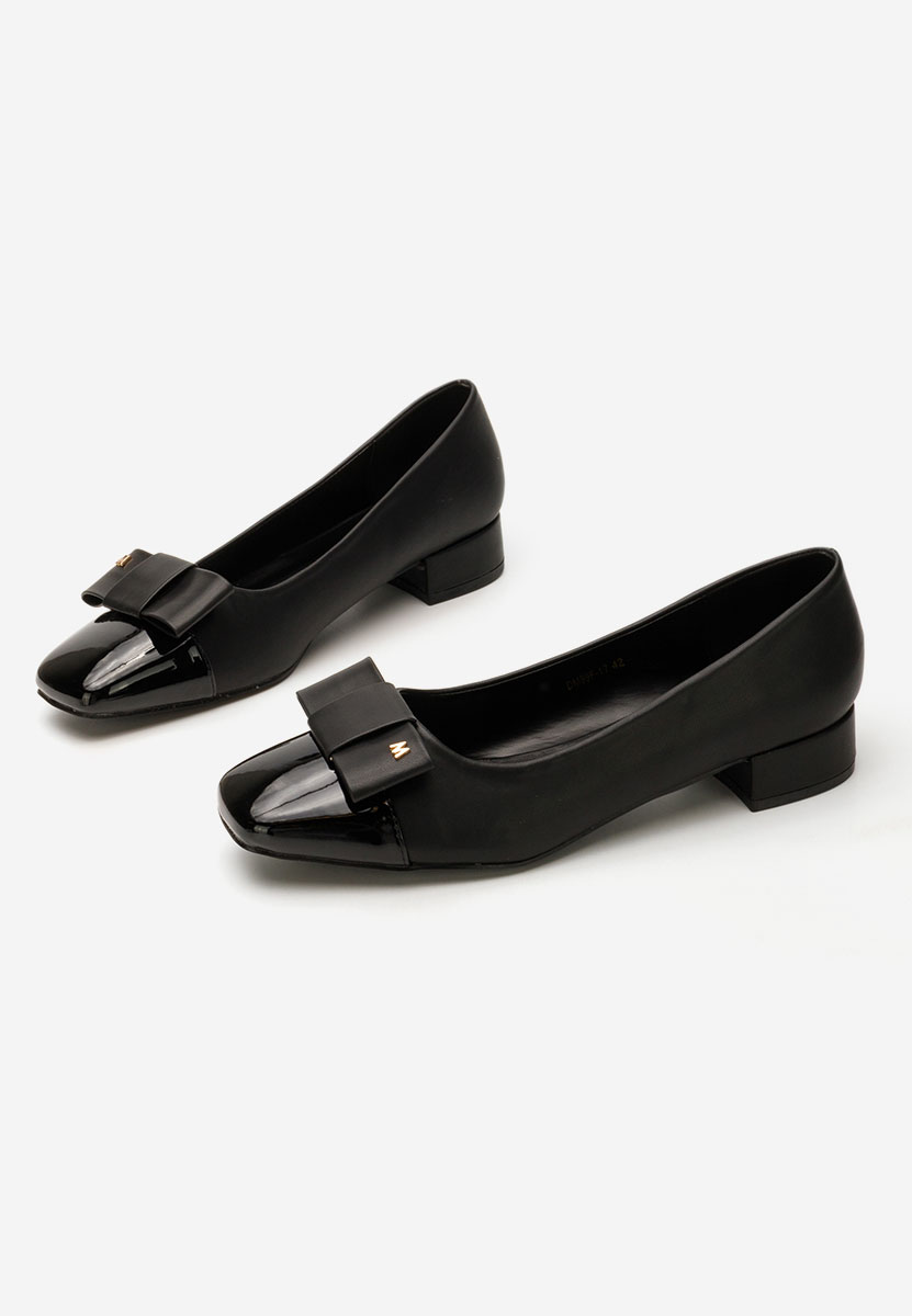 Décolleté tacco basso wuga nero