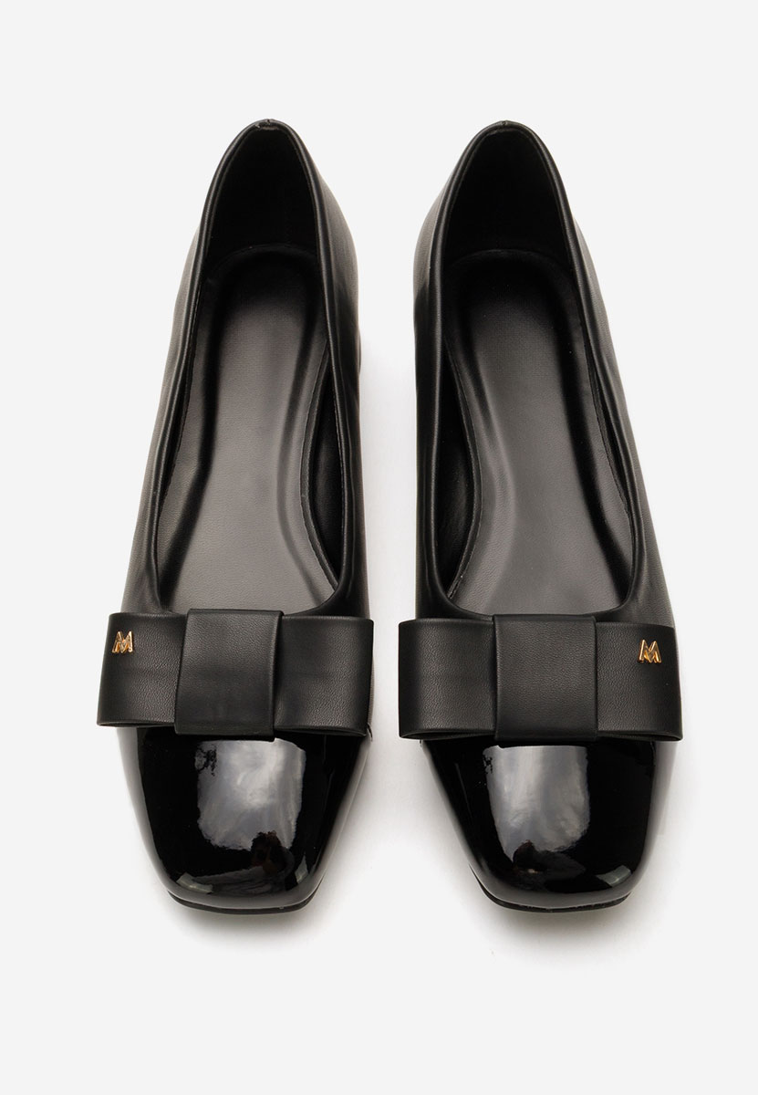 Décolleté tacco basso wuga nero