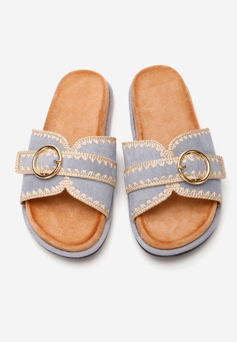 Ciabatte donna estive Concita blu