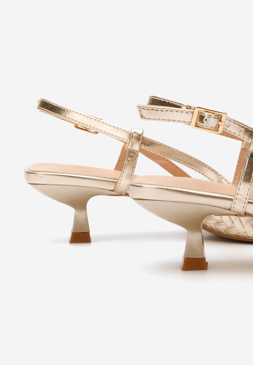 Décolleté tacco basso Margarete oro