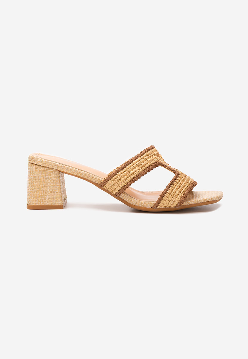 Ciabatte con tacco Zonata beige