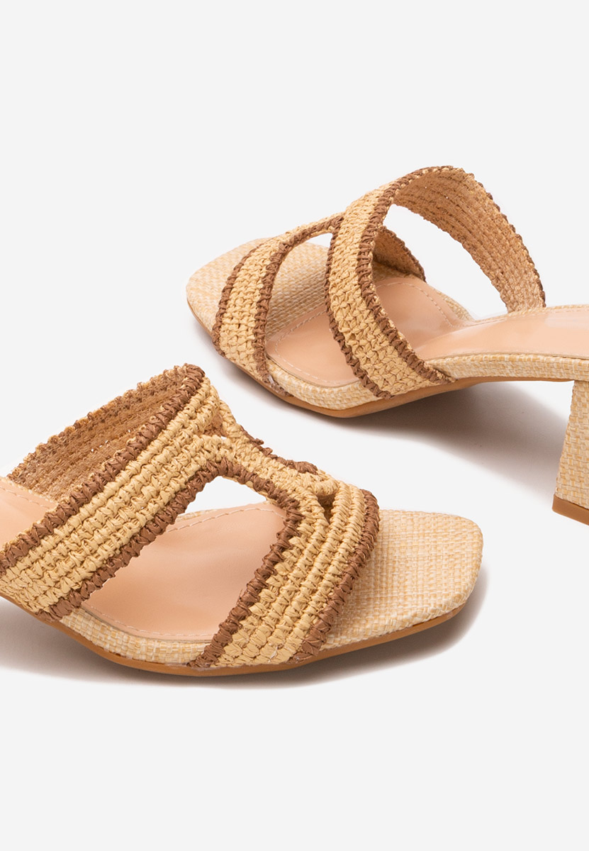 Ciabatte con tacco Zonata beige