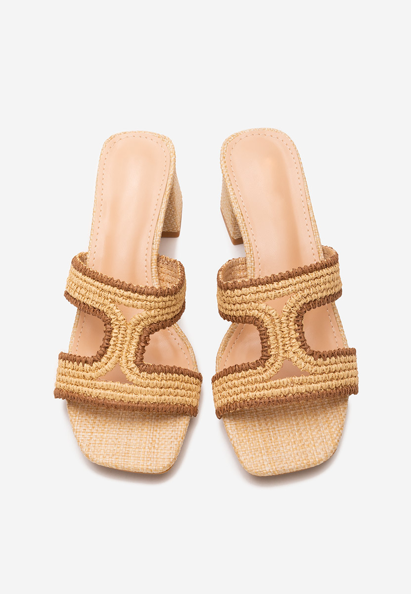 Ciabatte con tacco Zonata beige