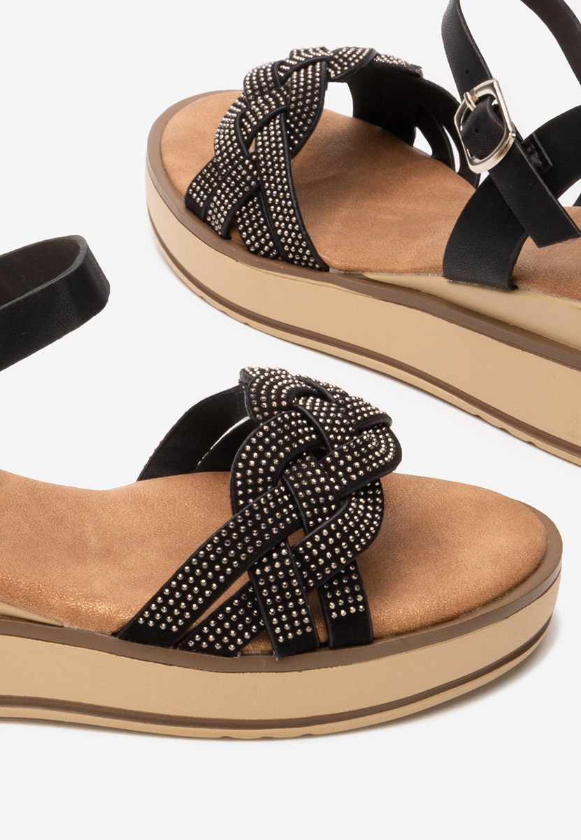Sandali platform Vernata nero
