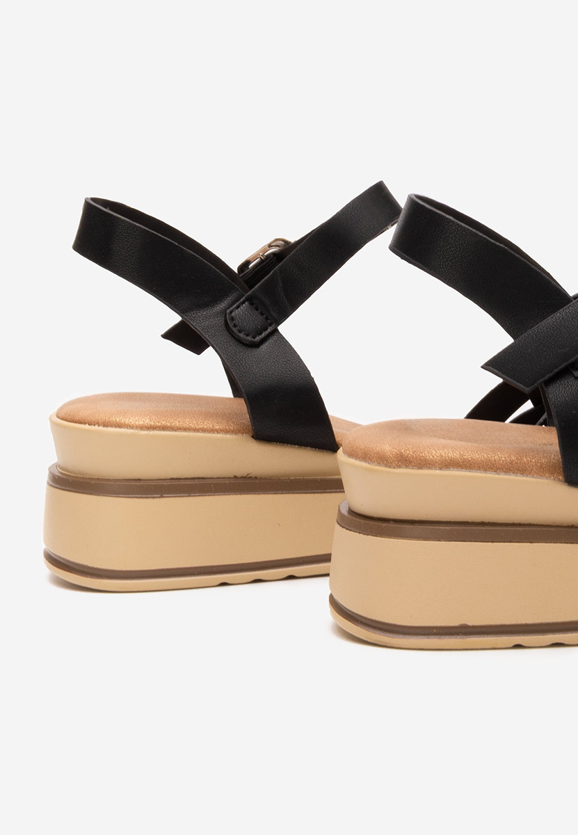 Sandali platform Vernata nero