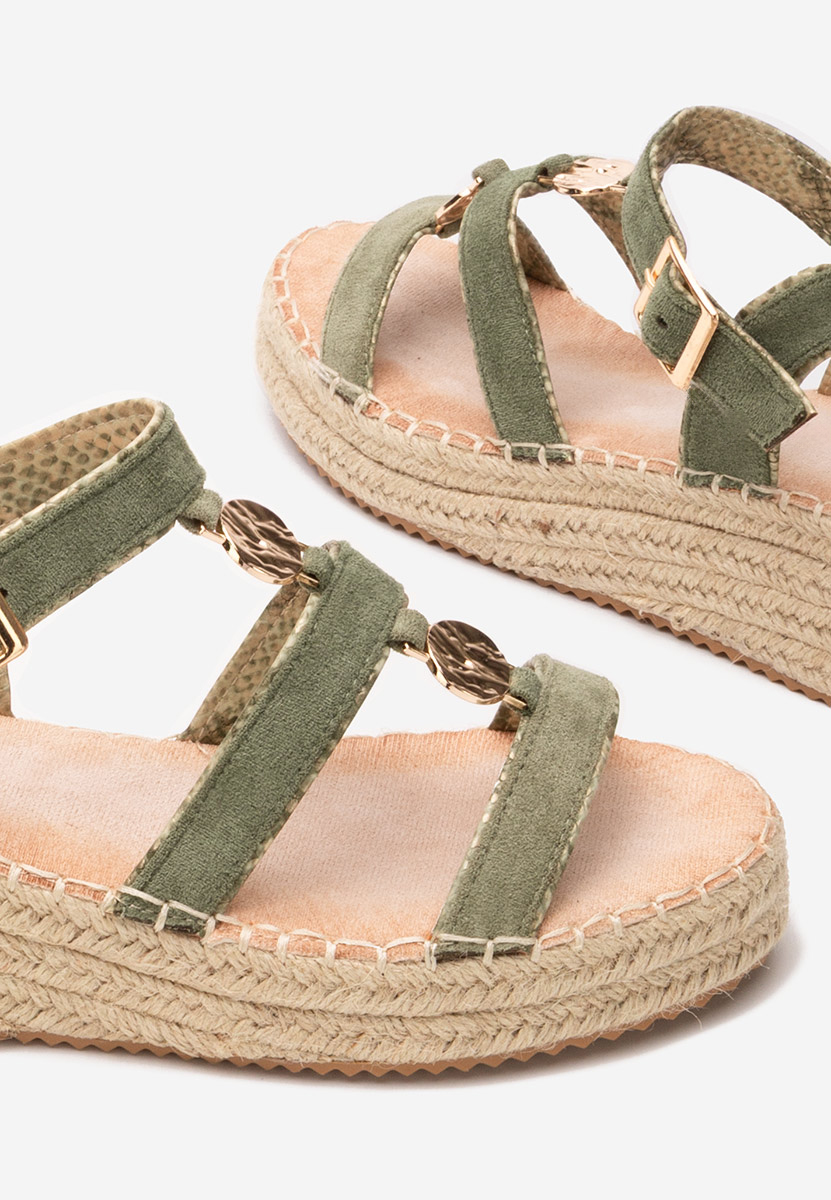 Sandali platform Arleta verdi