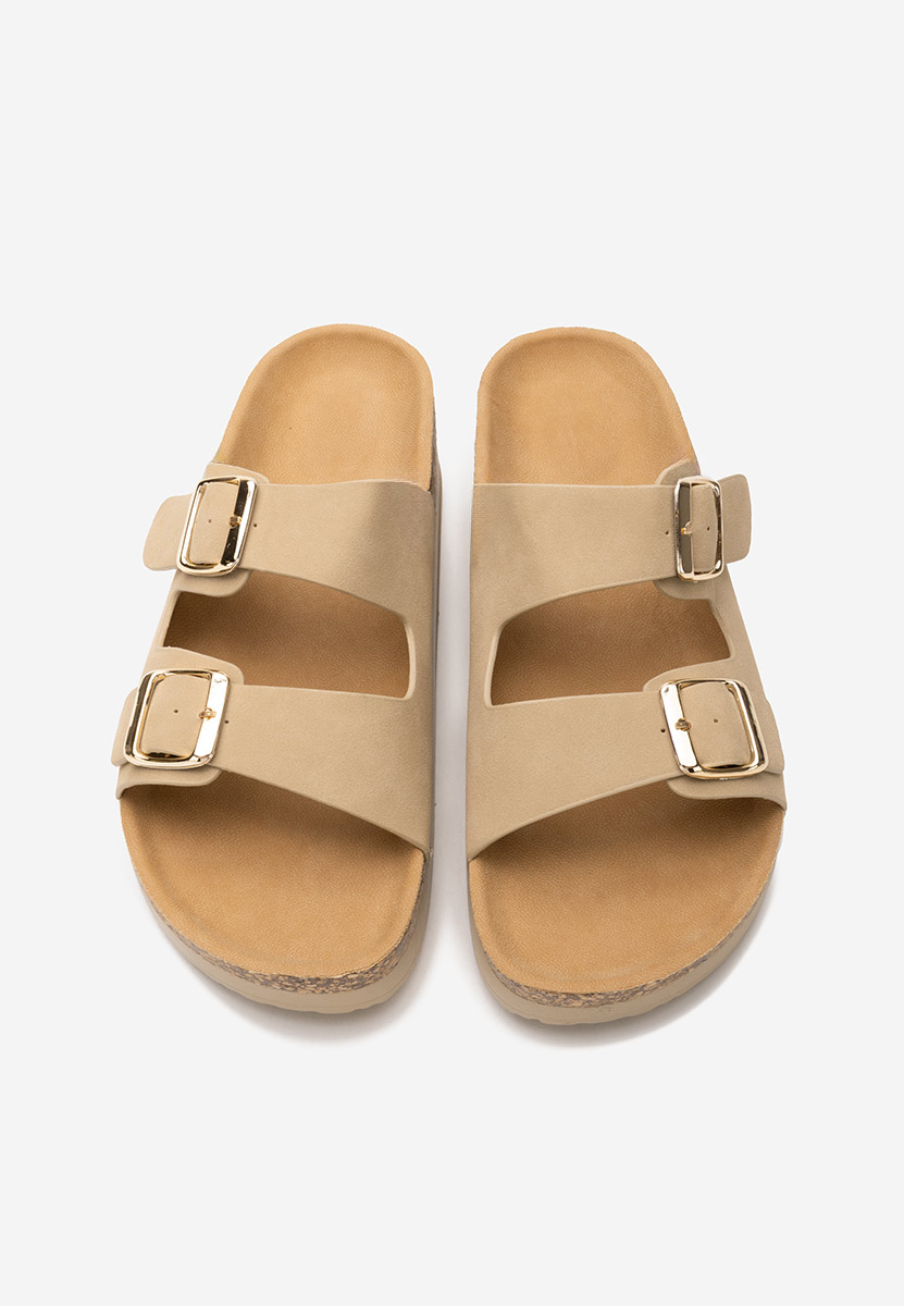 Ciabatte platform Erinai beige