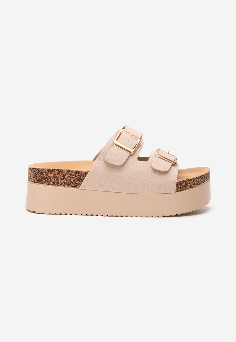 Ciabatte platform Edenia beige