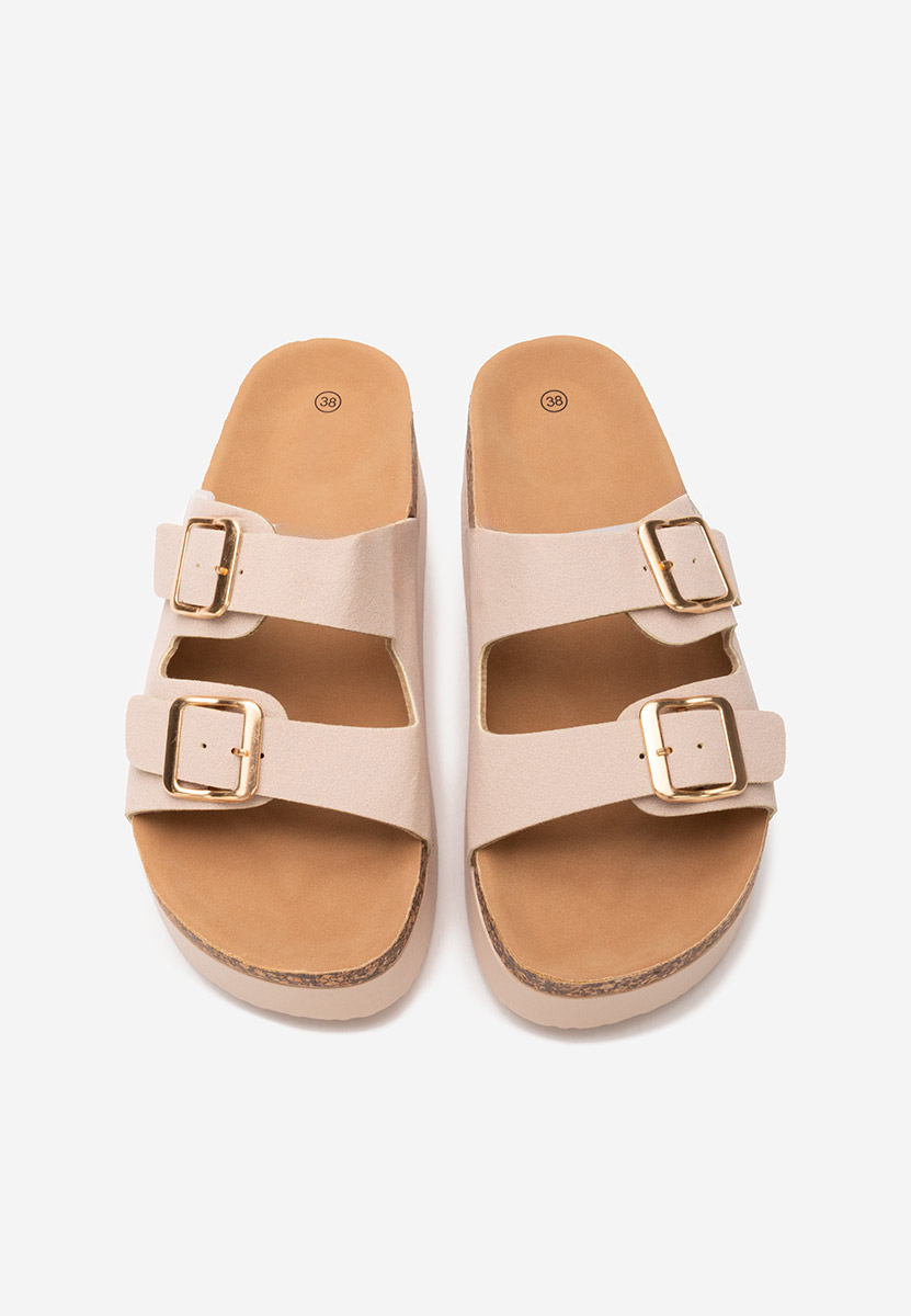 Ciabatte platform Edenia beige