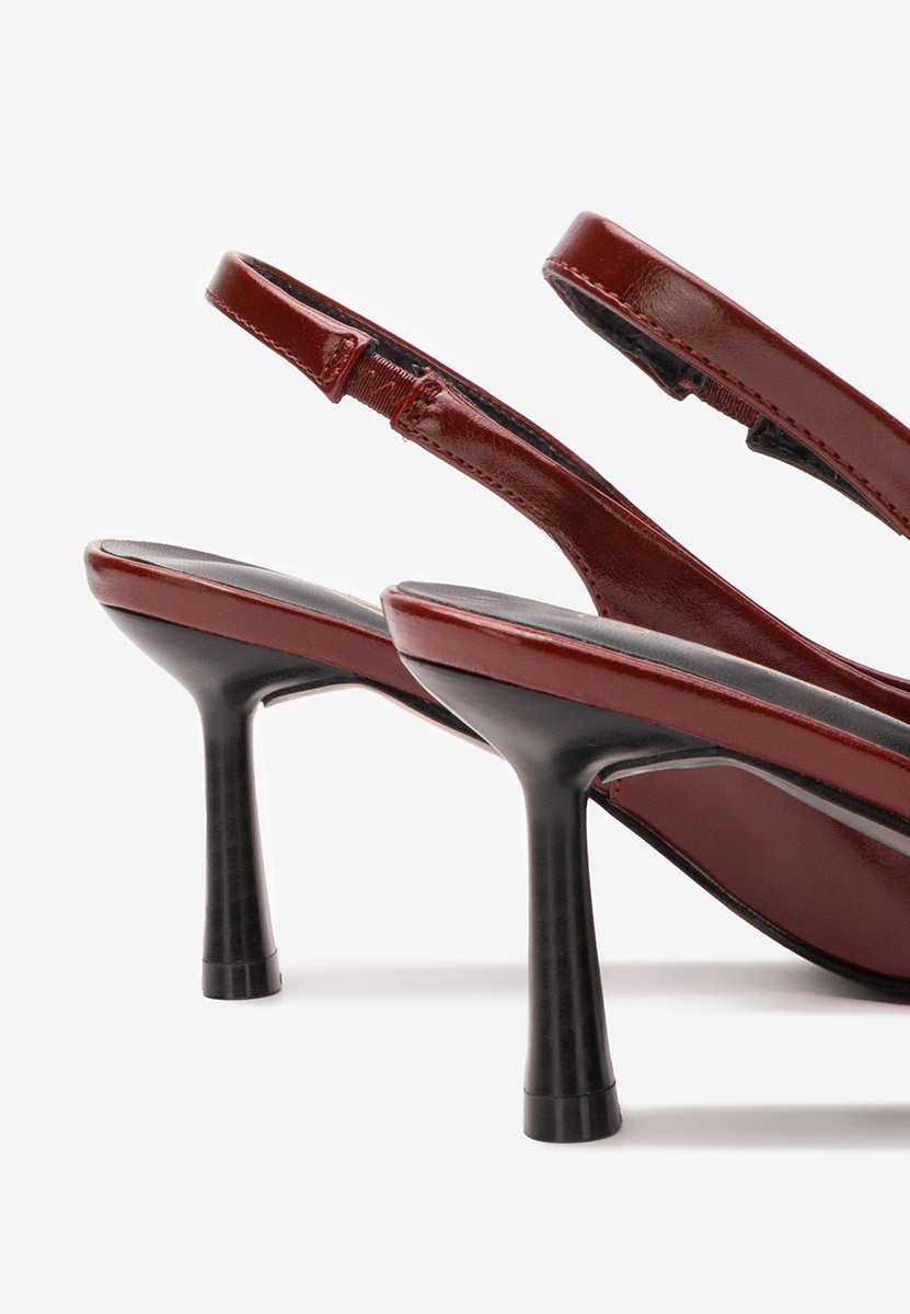 Décolleté Slingback Bruha granata