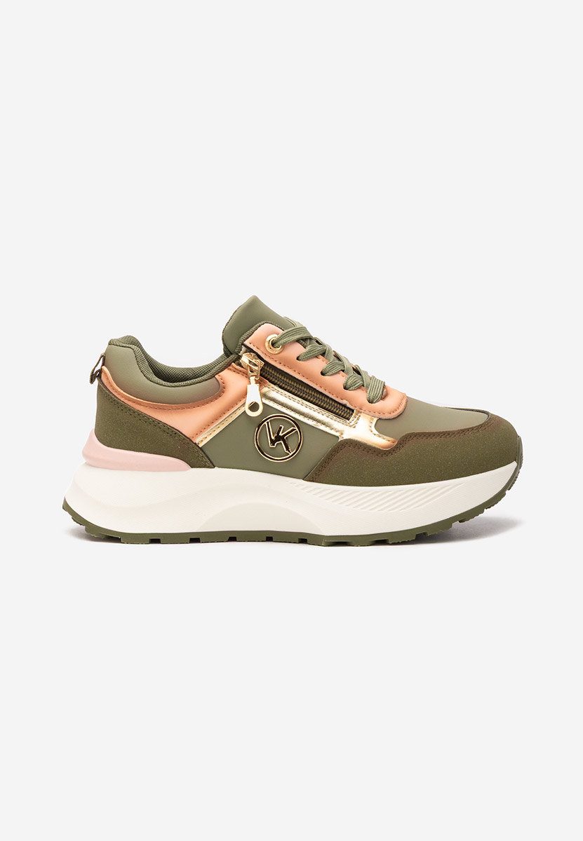 Sneakers con plateau Viktoria verdi
