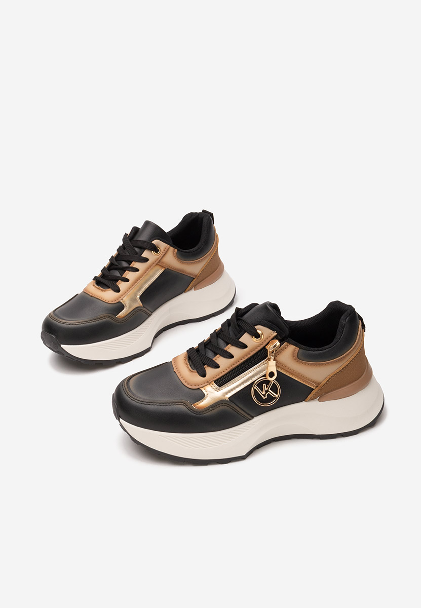Sneakers con plateau Viktoria nero