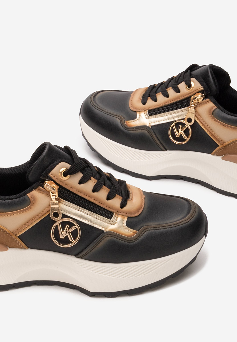 Sneakers con plateau Viktoria nero