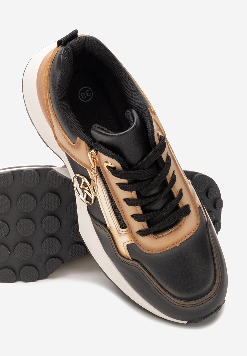 Sneakers con plateau Viktoria nero