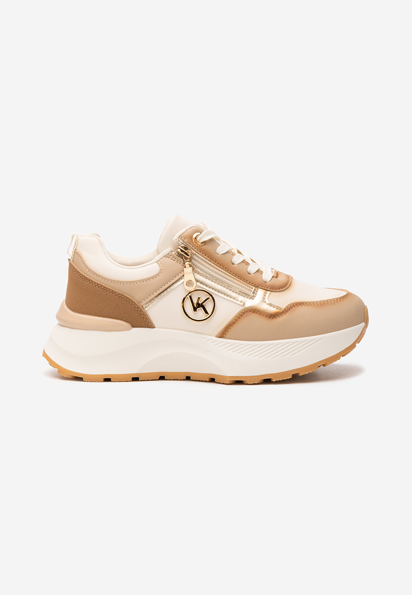 Sneakers con plateau Viktoria beige