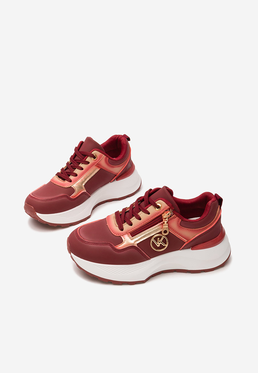 Sneakers con plateau Viktoria rosso