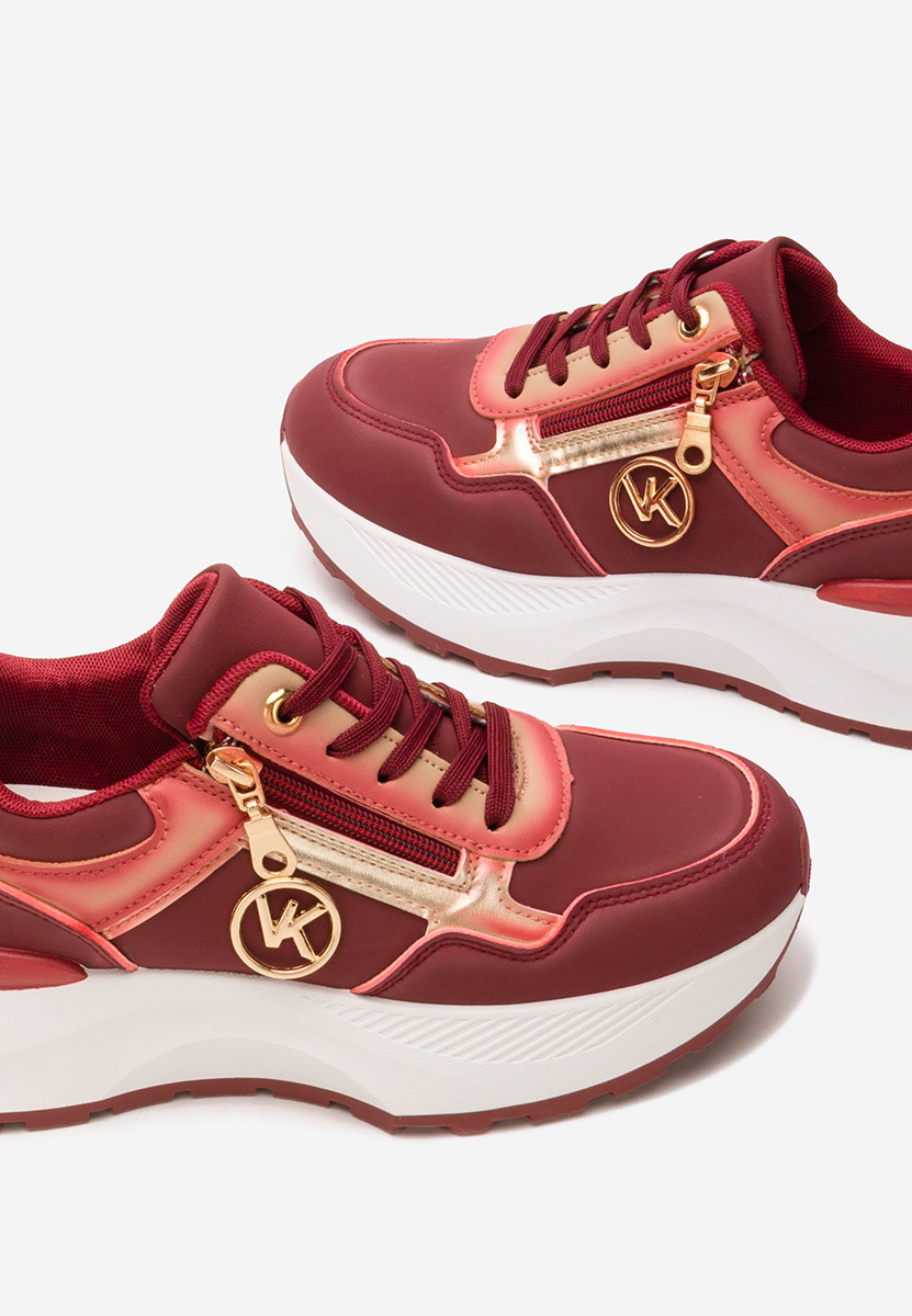 Sneakers con plateau Viktoria rosso