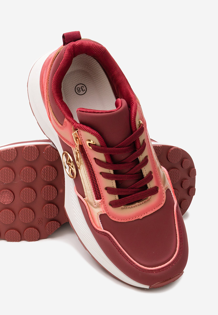 Sneakers con plateau Viktoria rosso