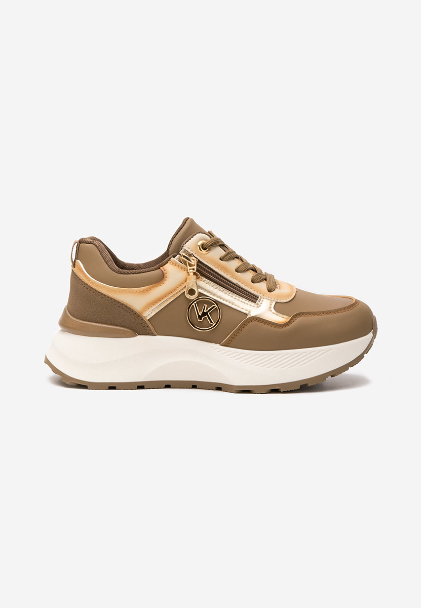 Sneakers con plateau Viktoria cachi