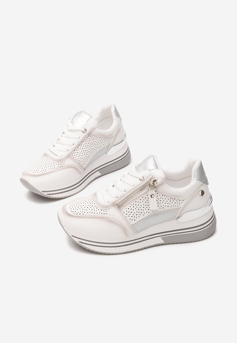 Sneakers con plateau Reita bianchi