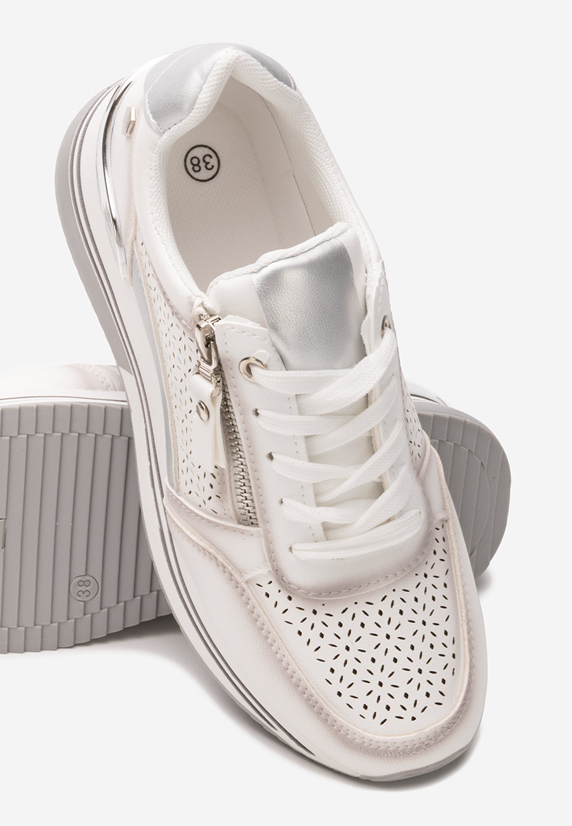 Sneakers con plateau Reita bianchi