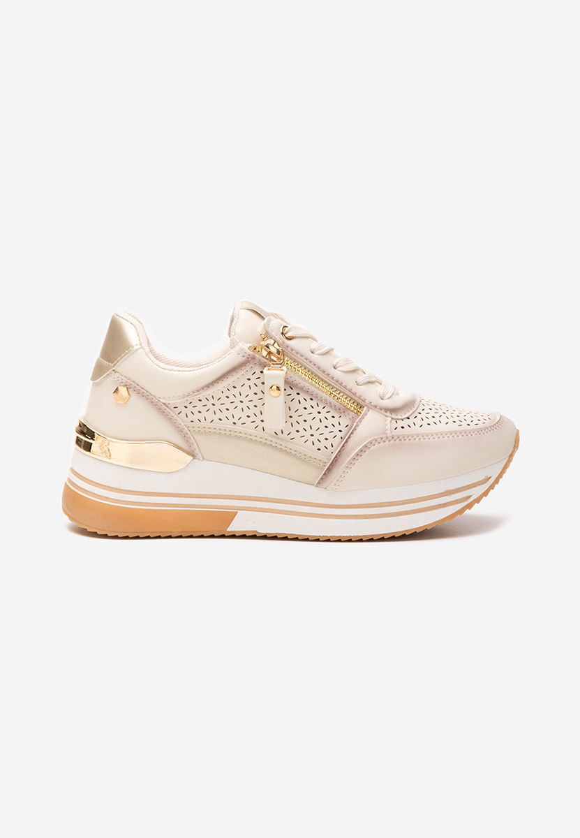 Sneakers con plateau Reita beige