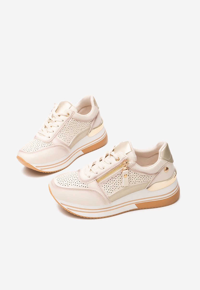 Sneakers con plateau Reita beige