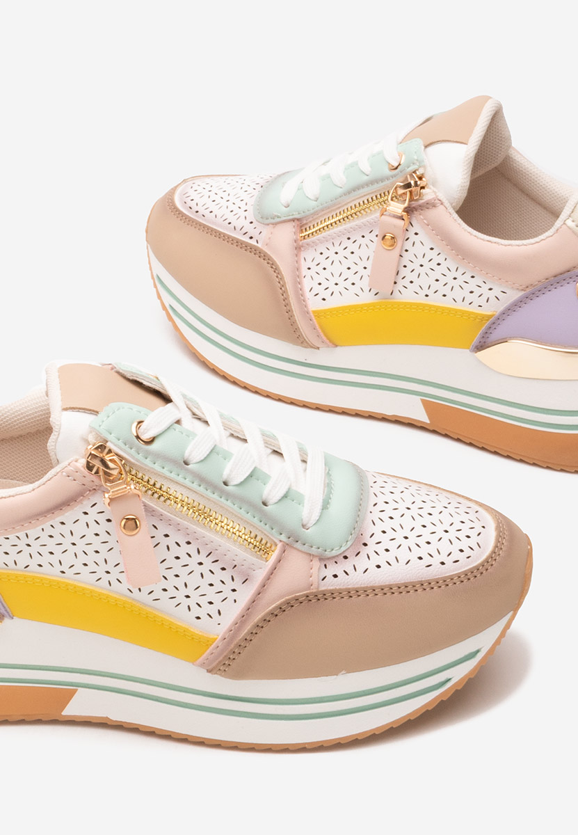 Sneakers con plateau Reita colorati
