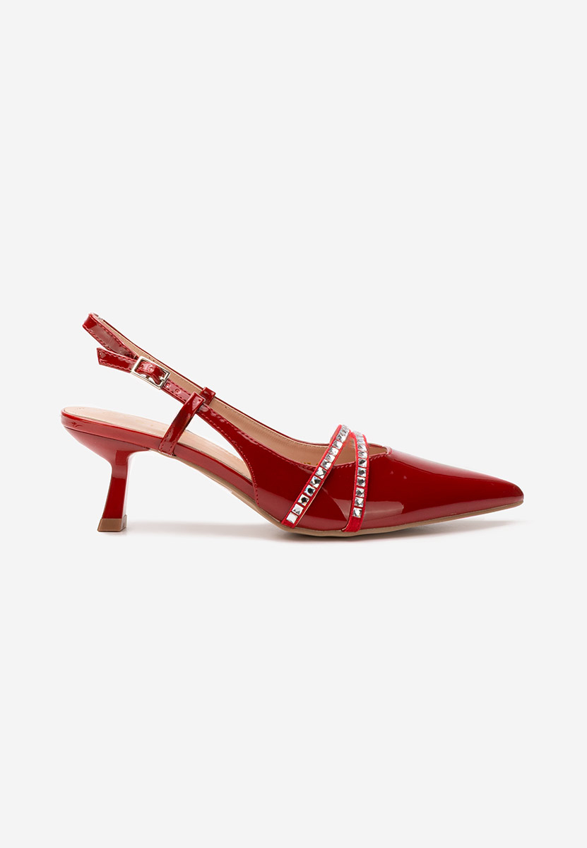 Décolleté Slingback Crinna rosso