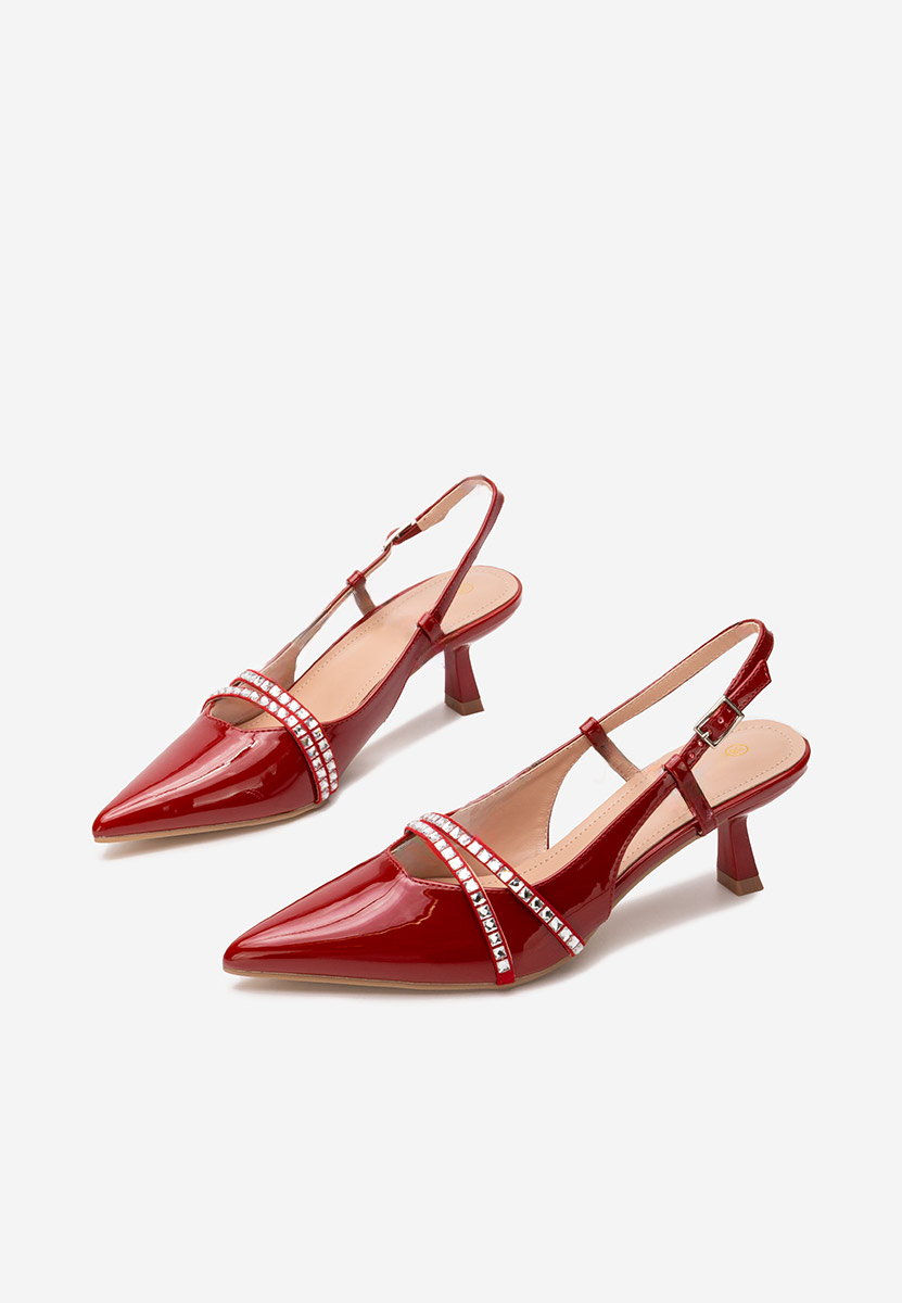 Décolleté Slingback Crinna rosso