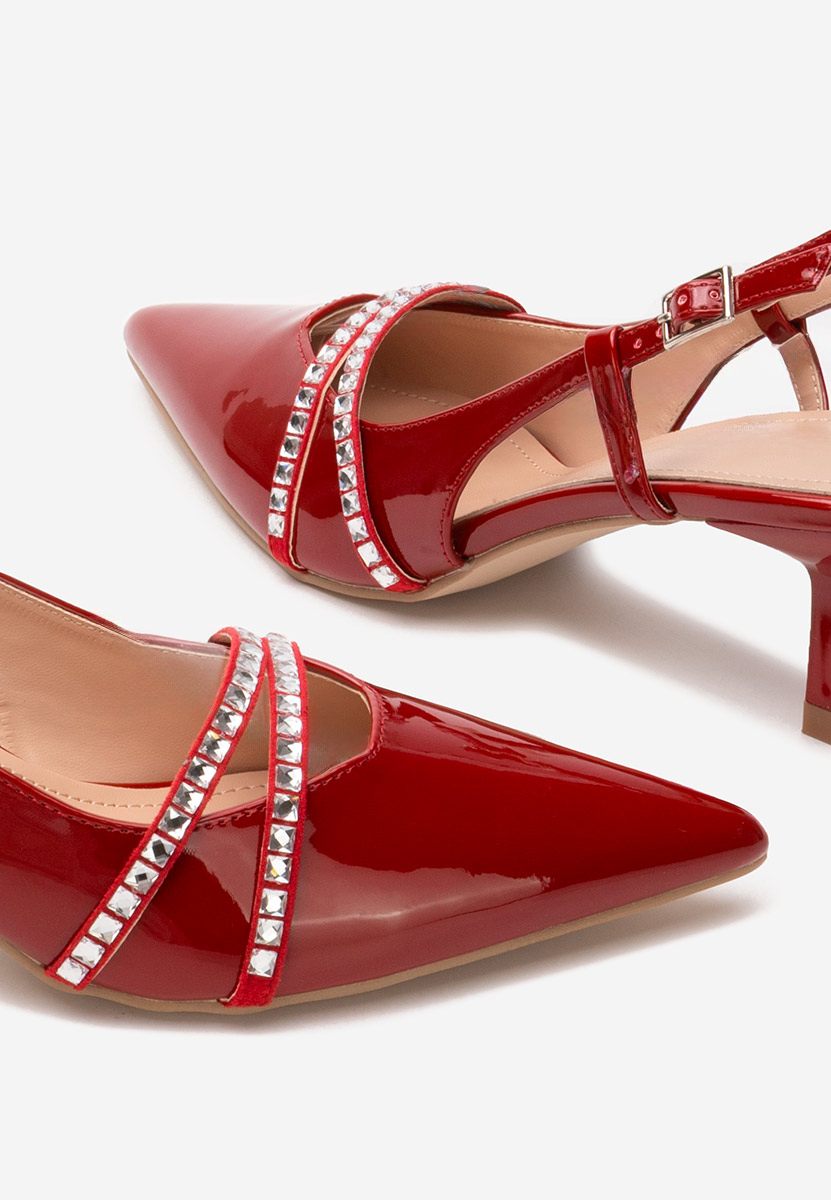 Décolleté Slingback Crinna rosso