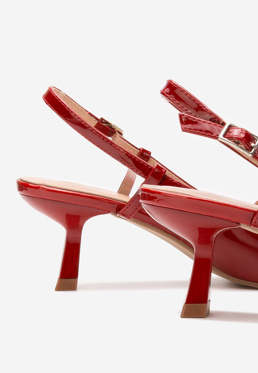 Décolleté Slingback Crinna rosso