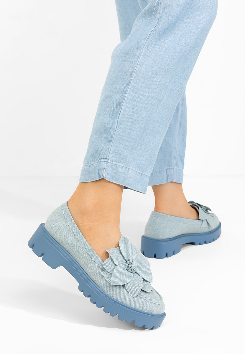 Mocassini con plateau Camelea V2 denim