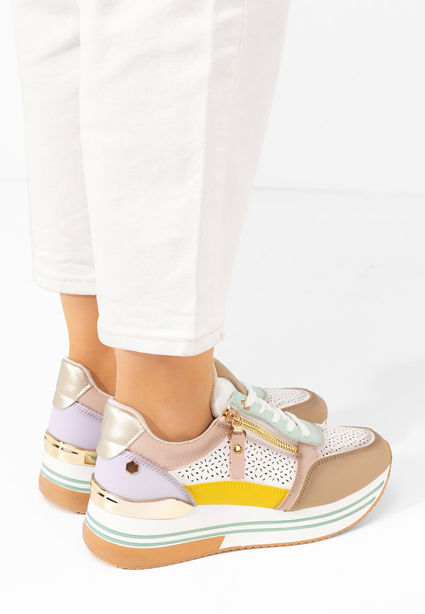 Sneakers con plateau Reita colorati